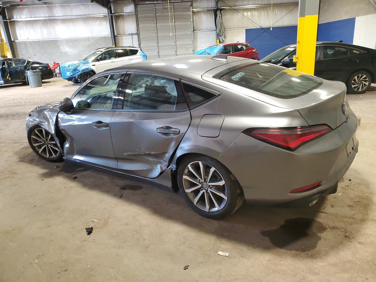 2023 Acura Integra VIN 19UDE4H21PA026824 Copart auction photo, front end / side damage thumbnail 2