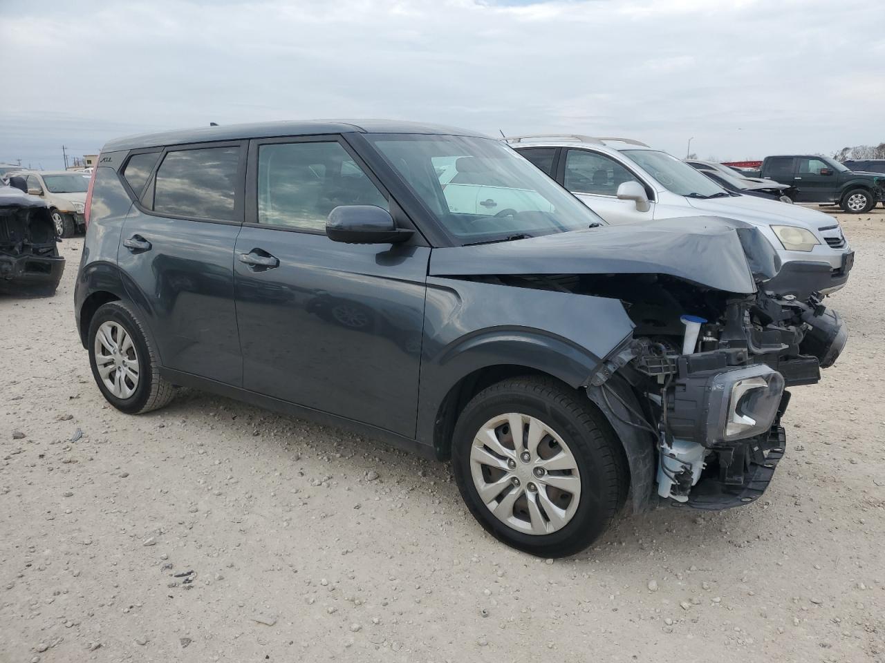 2020 KIA Soul VIN KNDJ23AU7L7075937 Copart auction photo, front end damage thumbnail 4