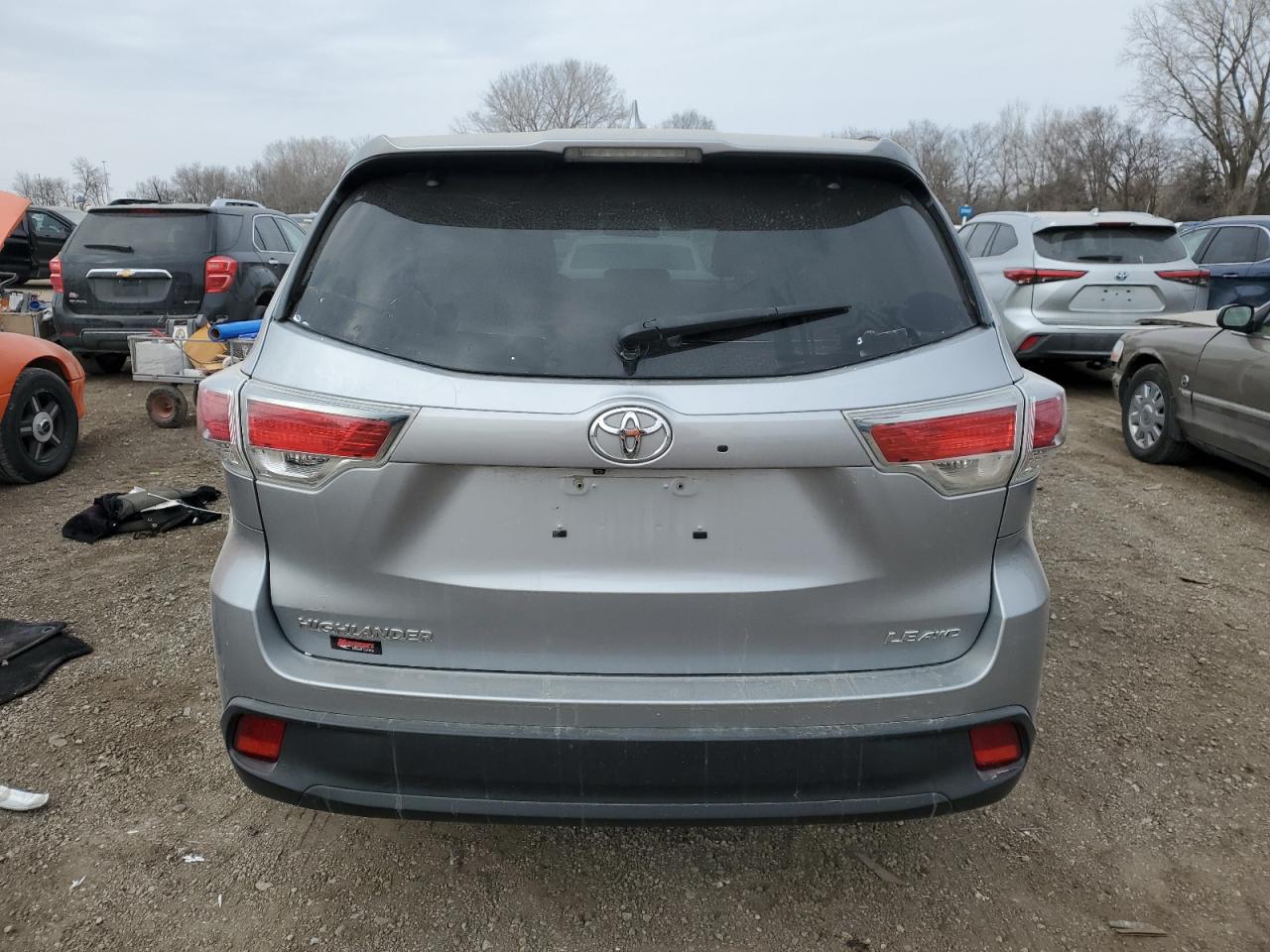 2014 Toyota Highlander VIN 5TDBKRFH3ES013463 Copart auction photo, front end damage thumbnail 6