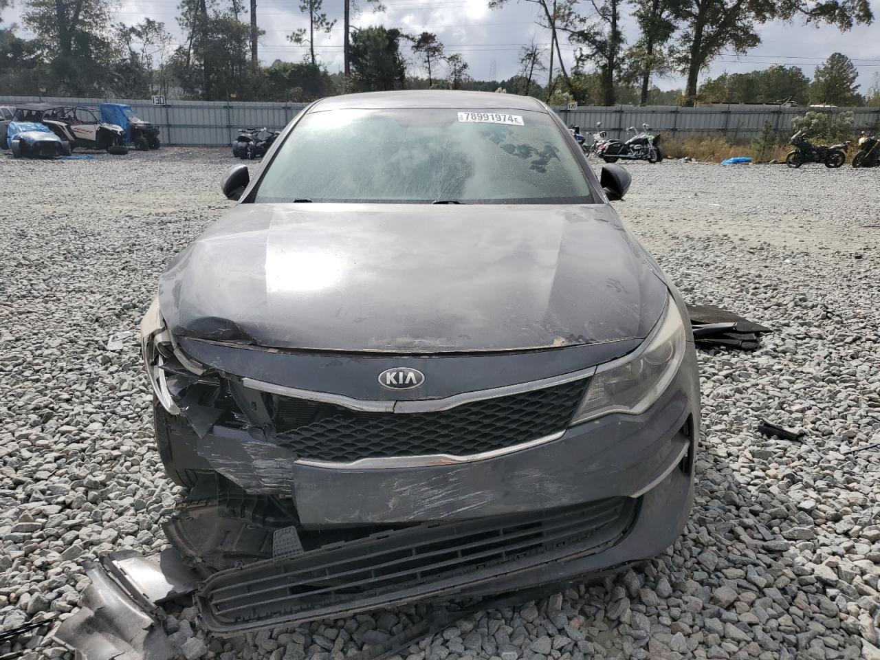 2016 KIA Optima VIN 5XXGT4L19GG056139 Copart auction photo, front end damage thumbnail 5