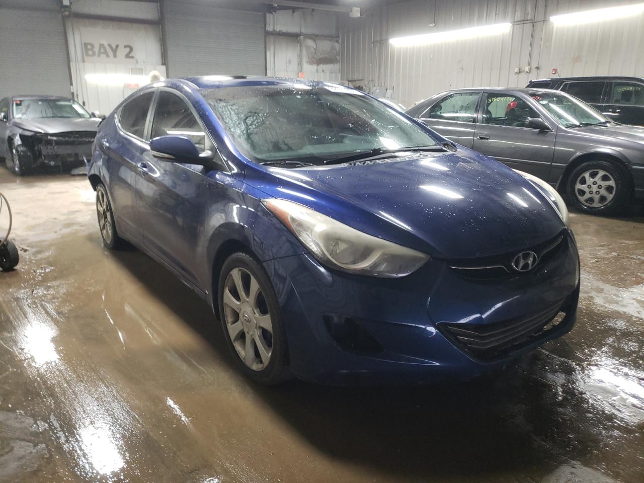 2013 Hyundai Elantra VIN KMHDH4AE2DU527348 Copart auction photo, rear end damage thumbnail 4