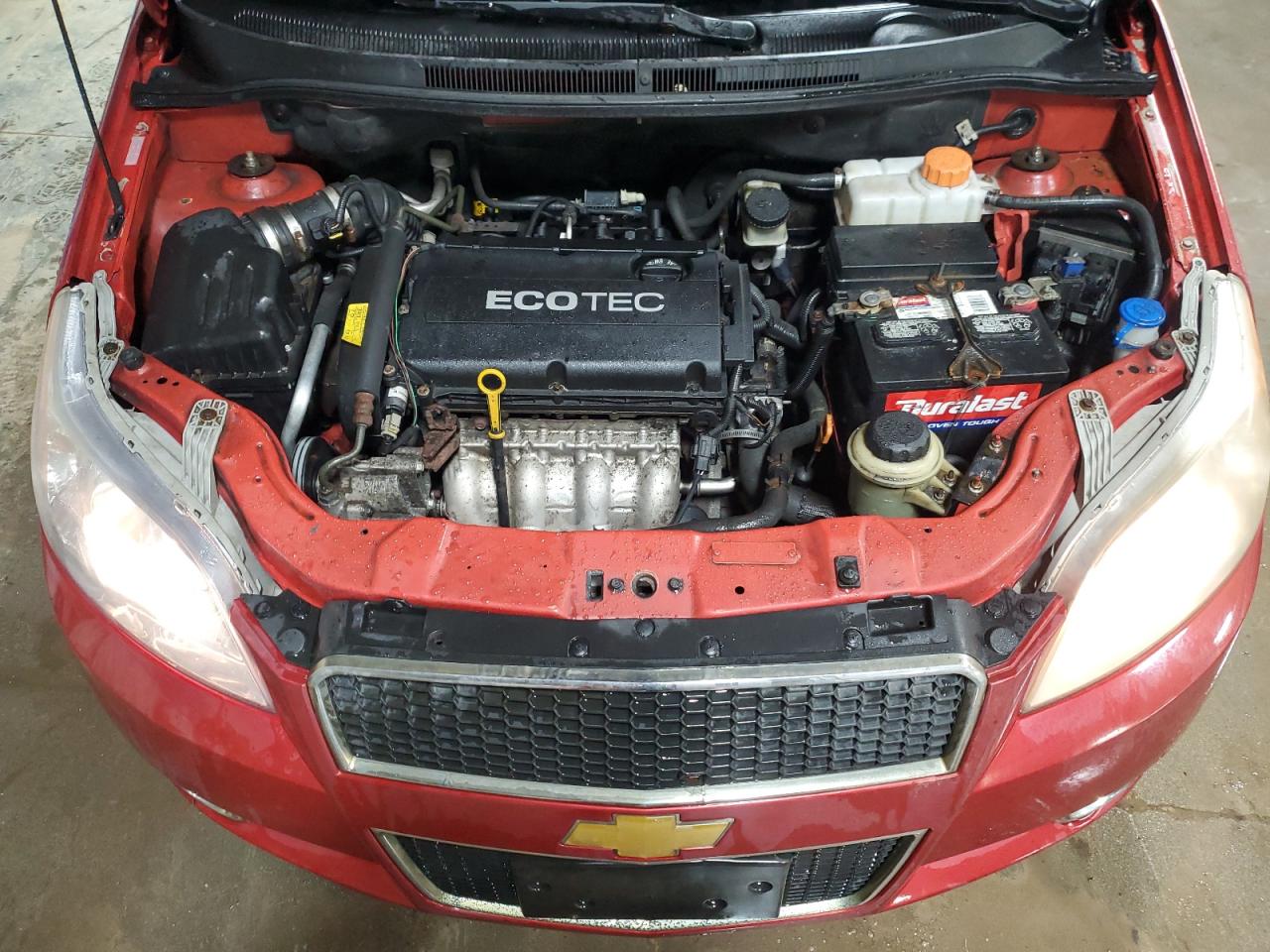 2009 Chevrolet Aveo VIN KL1TG66E29B300033 Copart auction photo, side / front end damage thumbnail 11