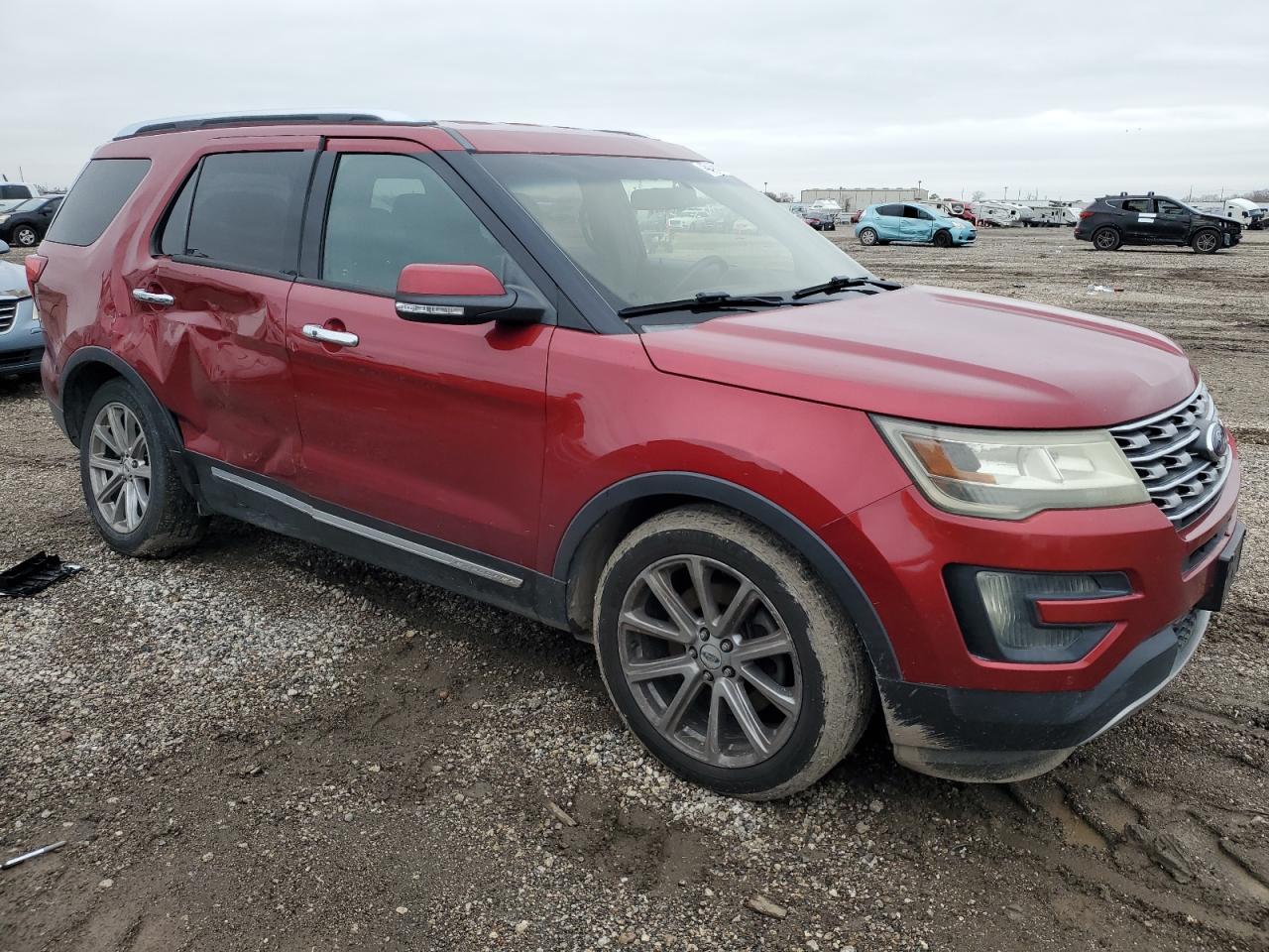 2016 Ford Explorer VIN 1FM5K7F83GGA79117 Copart auction photo, side / rear end damage thumbnail 4