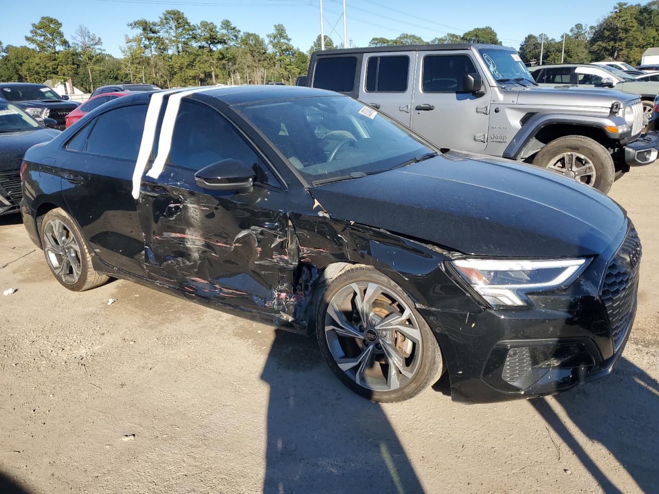 2023 Audi A3 VIN WAUAUDGY4PA092419 Copart auction photo, side damage thumbnail 4