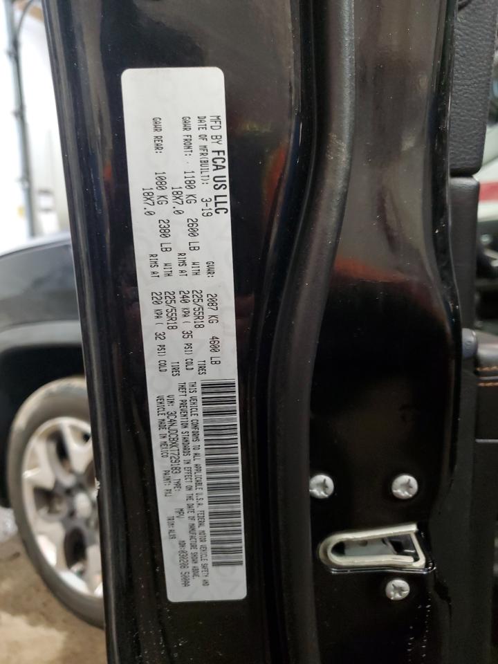2019 Jeep Compass VIN 3C4NJDCBXKT729183 Copart auction photo, rear end / minor dent/scratches damage thumbnail 15