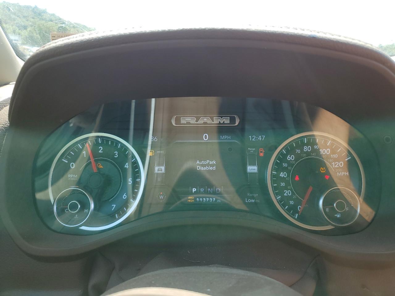 2019 RAM 1500 VIN 1C6SRFJT9KN608171 Copart auction photo, all over damage thumbnail 9