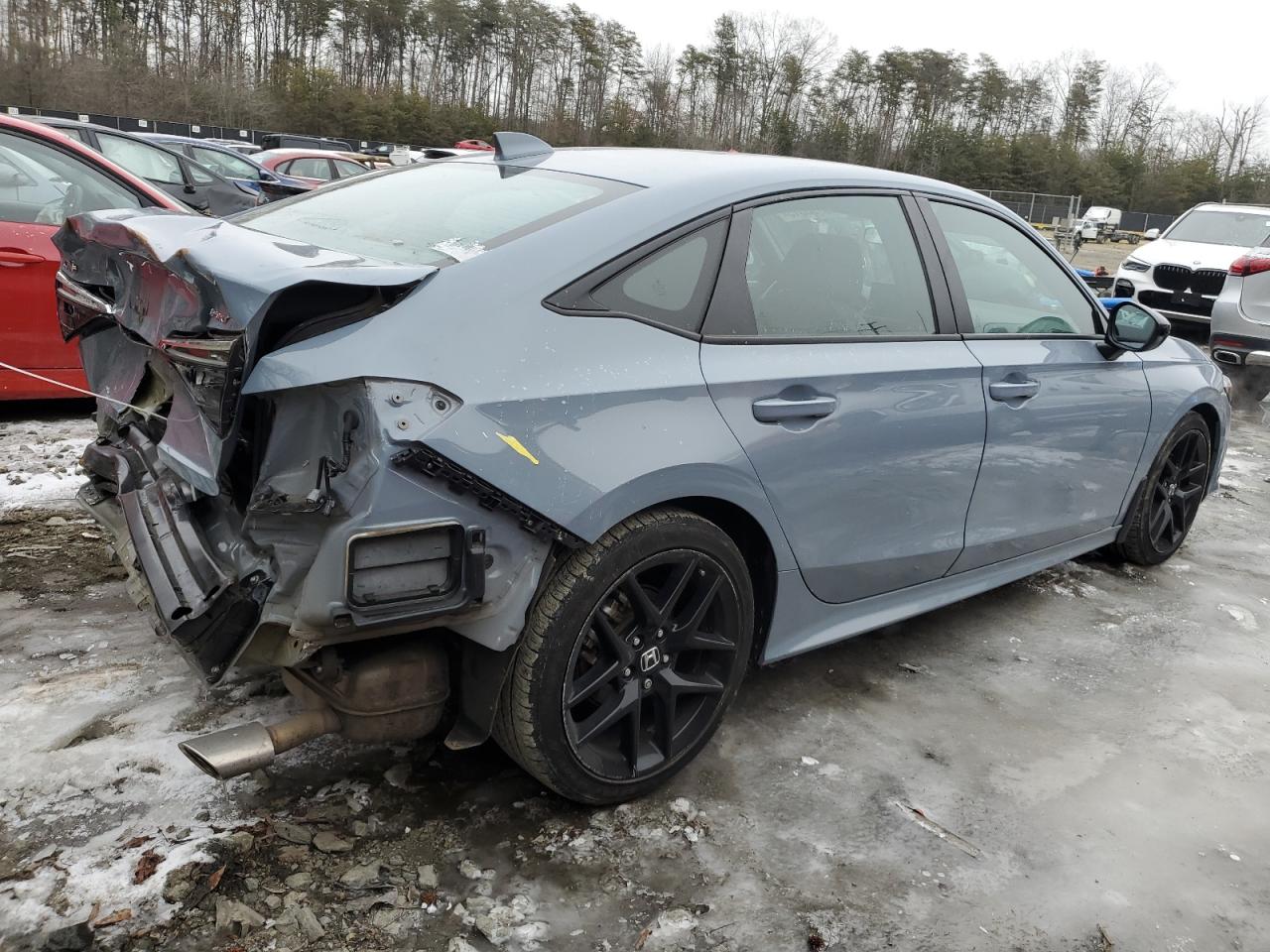 2022 Honda Civic VIN 2HGFE2F59NH541904 Copart auction photo, rear end damage thumbnail 3