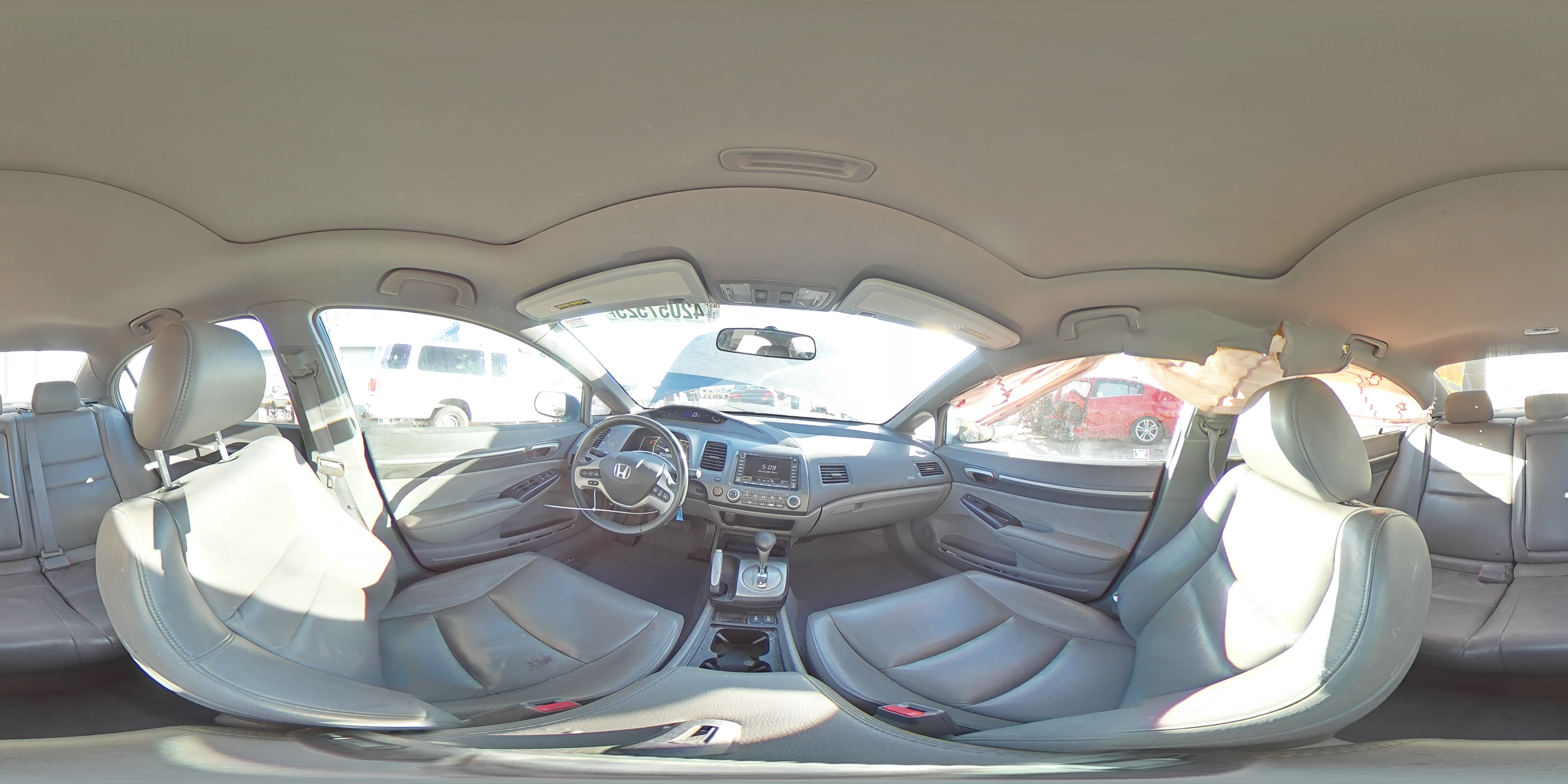 2008 Honda Civic VIN 1HGFA16968L005847 Copart auction photo, undercarriage / side damage thumbnail 13