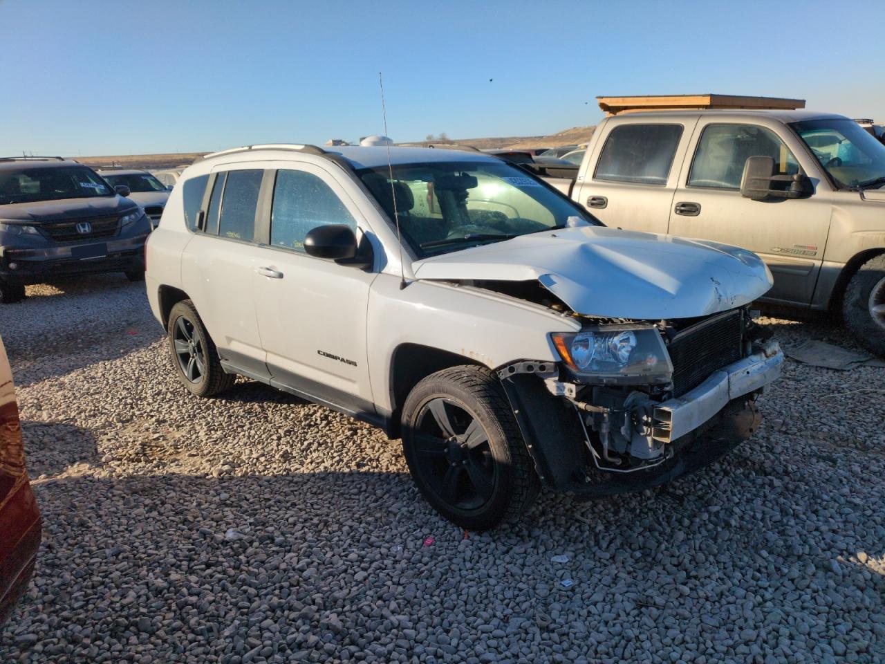 2017 Jeep Compass VIN 1C4NJCBA6HD147986 Copart auction photo, front end damage thumbnail 4