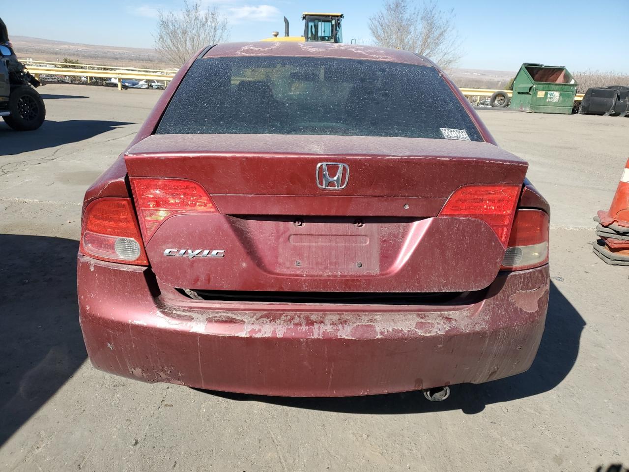 2011 Honda Civic VIN 2HGFA1F69BH549690 Copart auction photo, front end / rear end damage thumbnail 6