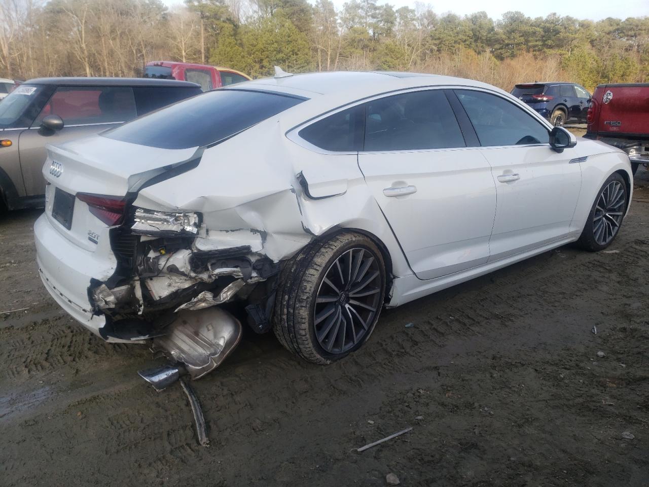 2018 Audi A5 VIN WAUCNCF59JA062993 Copart auction photo, rear end damage thumbnail 3