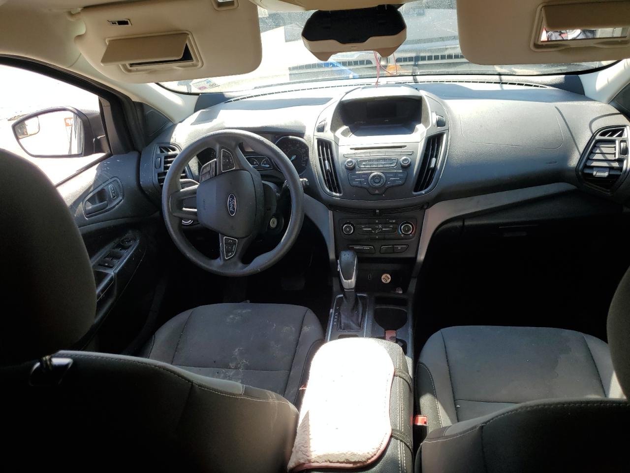 2017 Ford Escape VIN 1FMCU0F70HUA19816 Copart auction photo, front end / water/flood damage thumbnail 8