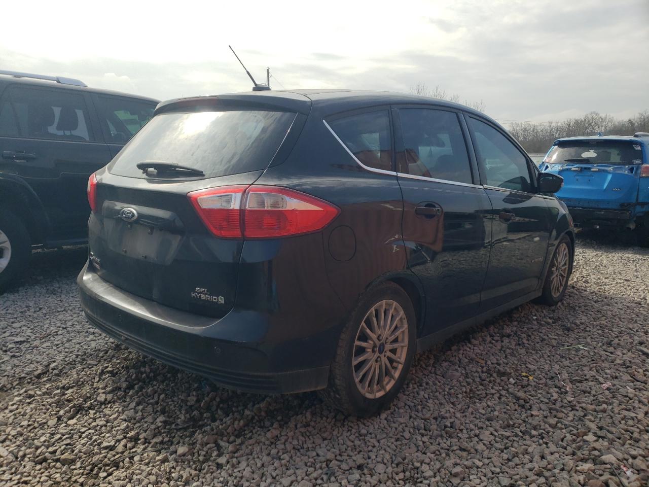 2014 Ford C-MAX VIN 1FADP5BUXEL501791 Copart auction photo, undercarriage damage thumbnail 3