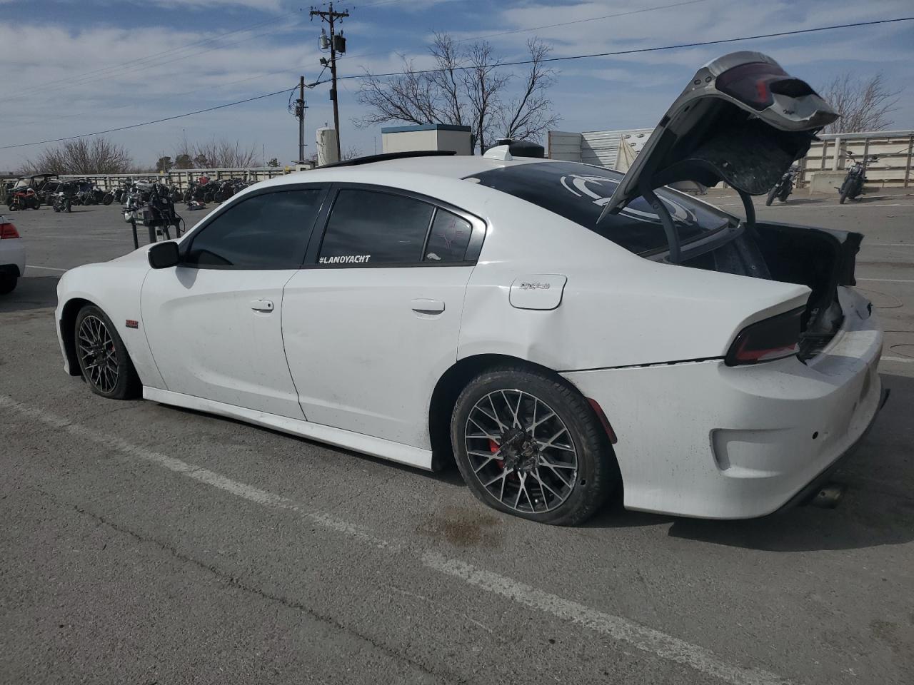 2017 Dodge Charger VIN 2C3CDXGJXHH603185 Copart auction photo, rear end / undercarriage damage thumbnail 2