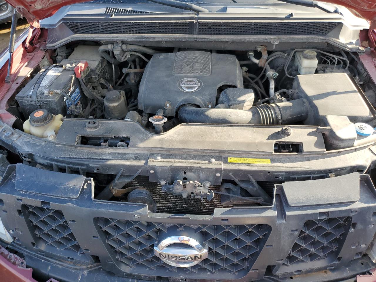 2010 Nissan Armada VIN 5N1AA0NC6AN604186 Copart auction photo, front end / side damage thumbnail 12