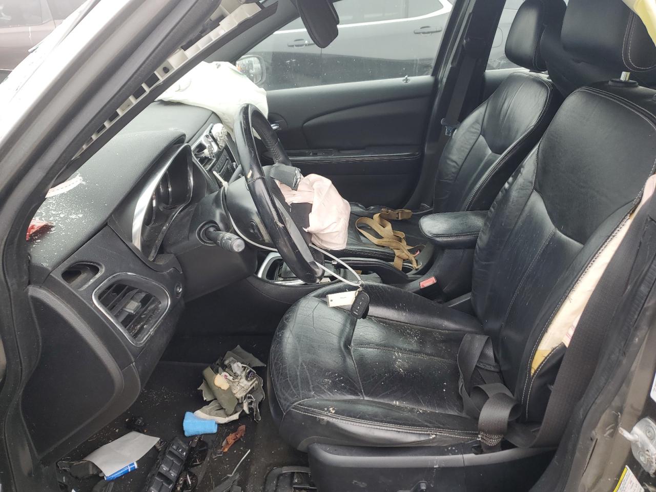 2013 Chrysler 200 VIN 1C3CCBCG7DN759752 Copart auction photo, side / front end damage thumbnail 7