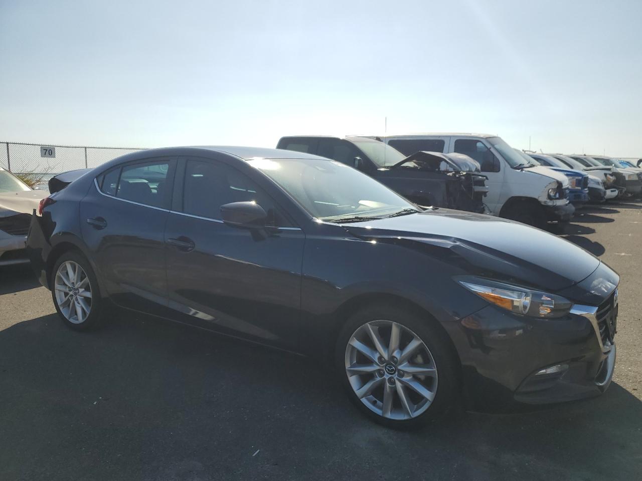 2017 Mazda 3 VIN 3MZBN1V71HM114438 Copart auction photo, rear end / front end damage thumbnail 4