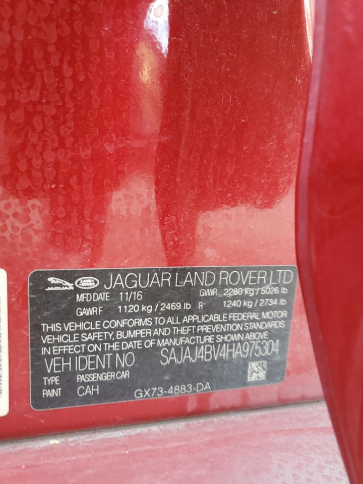 2017 Jaguar XE VIN SAJAJ4BV4HA975304 Copart auction photo, front end damage thumbnail 14