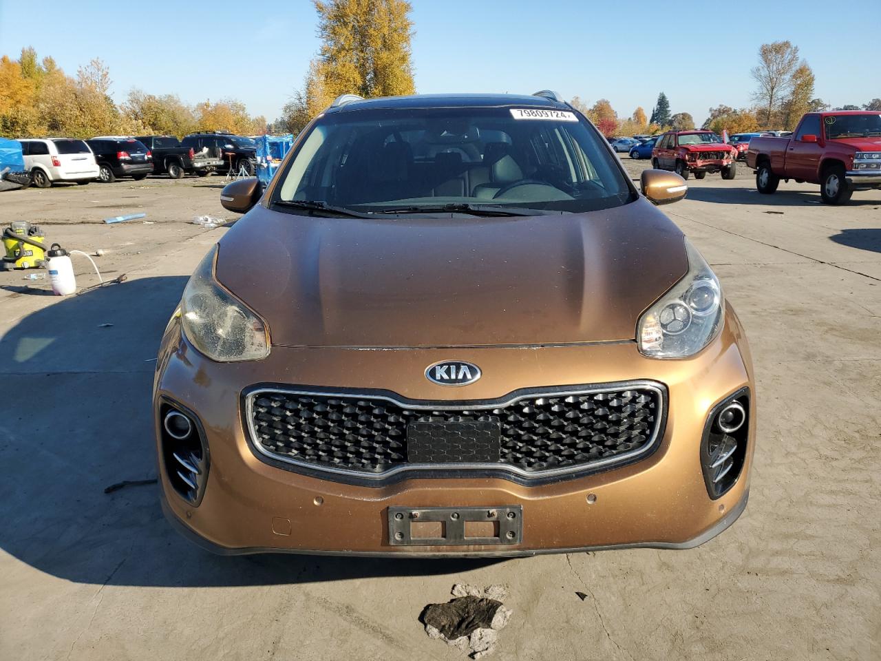 2017 KIA Sportage VIN KNDPNCAC6H7078778 Copart auction photo, burn - engine damage thumbnail 5