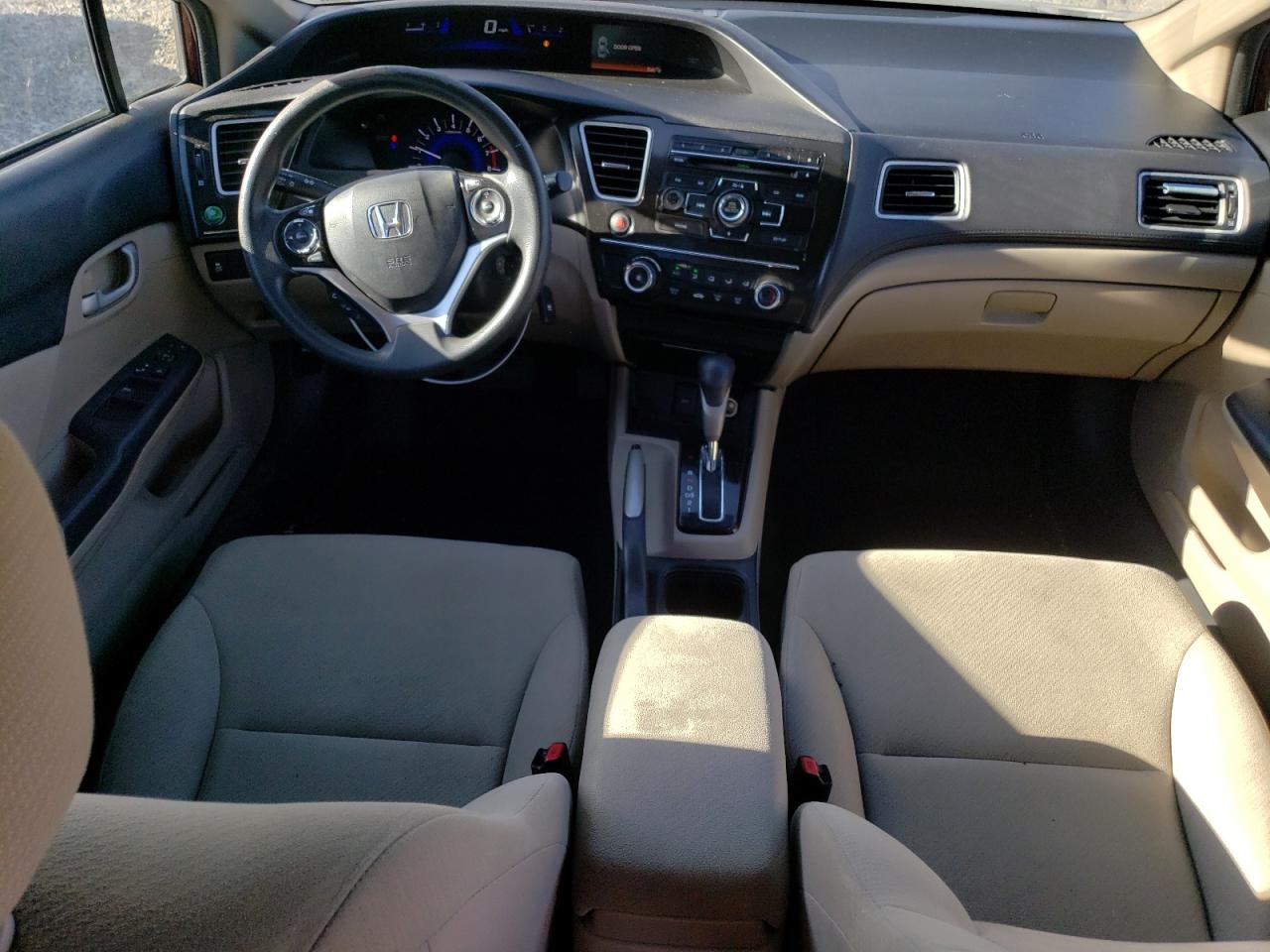2013 Honda Civic VIN 2HGFB2F56DH570431 Copart auction photo, side / front end damage thumbnail 8