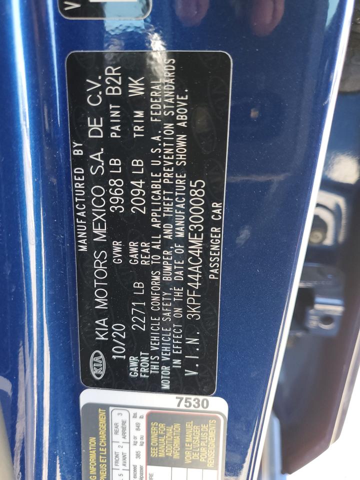 2021 KIA Forte VIN 3KPF44AC4ME300085 Copart auction photo, front end damage thumbnail 13