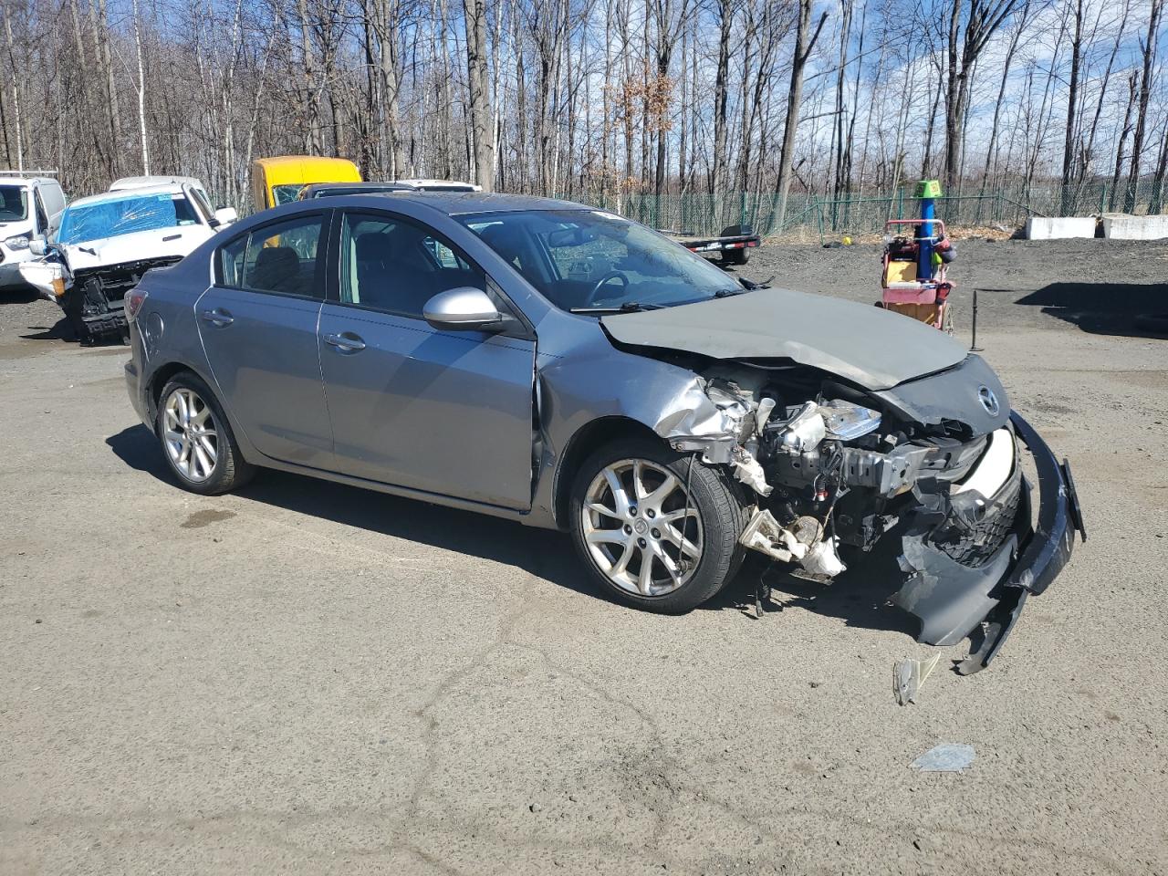 2012 Mazda 3 VIN JM1BL1W68C1509673 Copart auction photo, front end / all over damage thumbnail 4
