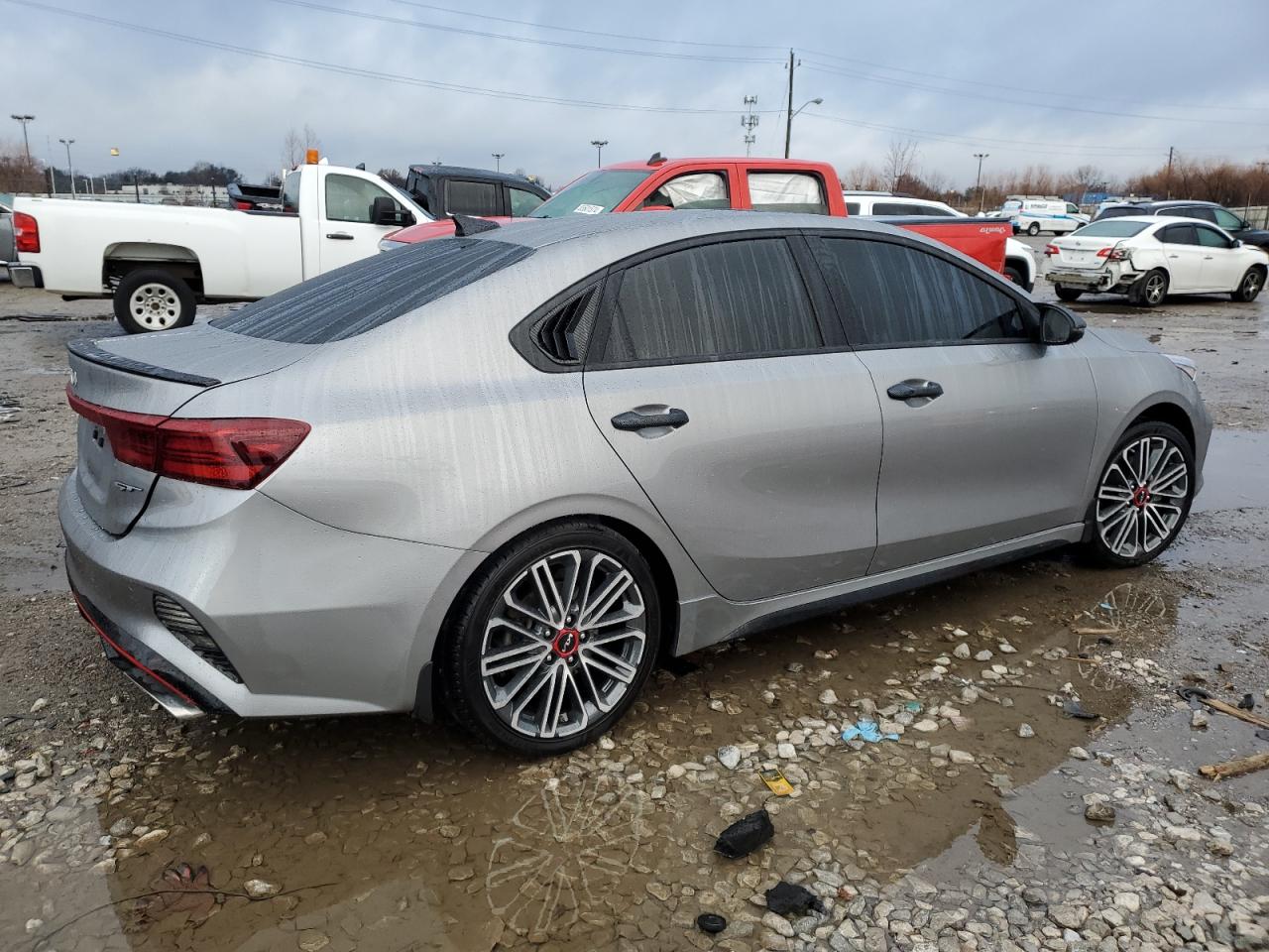 2024 KIA Forte VIN 3KPF44AC1RE693261 Copart auction photo, rear end / side damage thumbnail 3