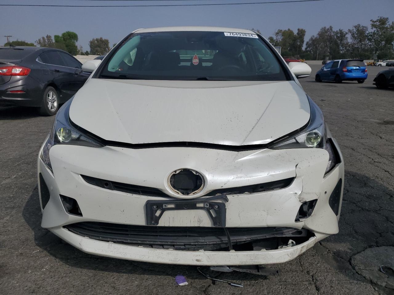 2017 Toyota Prius VIN JTDKBRFU8H3054951 Copart auction photo, front end damage thumbnail 5
