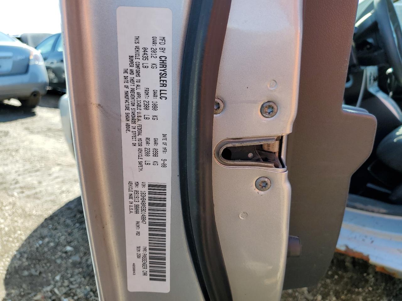 2009 Dodge Caliber VIN 1B3HB48A59D148847 Copart auction photo, rear end / side damage thumbnail 12
