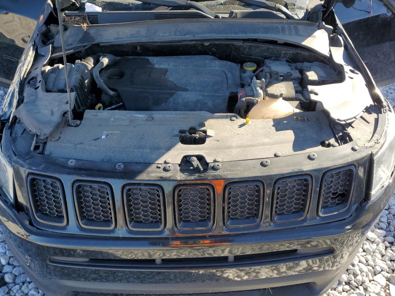 2018 Jeep Compass VIN 3C4NJDBB3JT304341 Copart auction photo, all over damage thumbnail 12