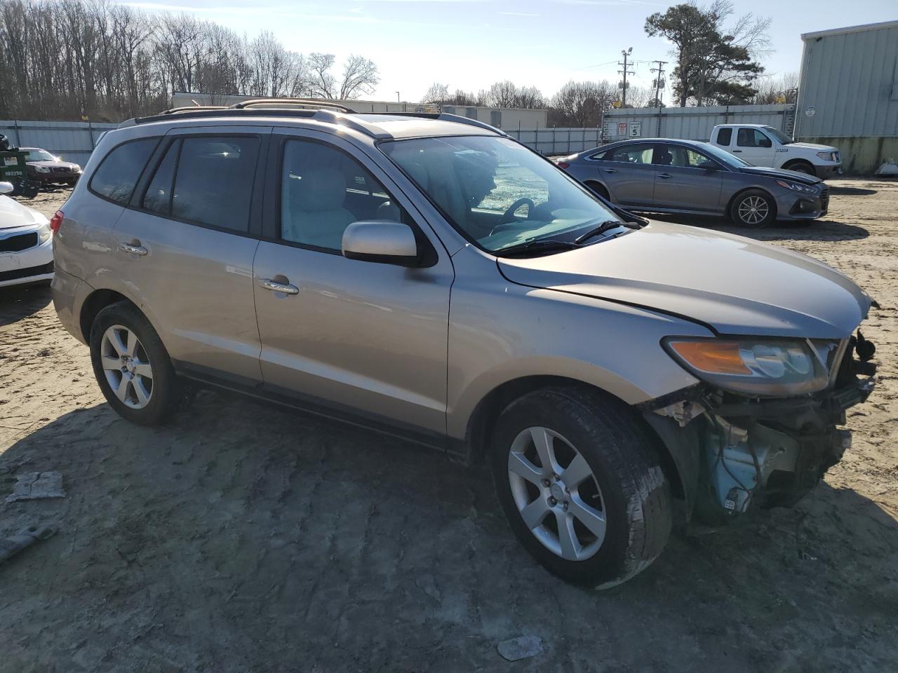 2007 Hyundai Santa Fe VIN 5NMSH13E57H076807 Copart auction photo, front end / minor dent/scratches damage thumbnail 4