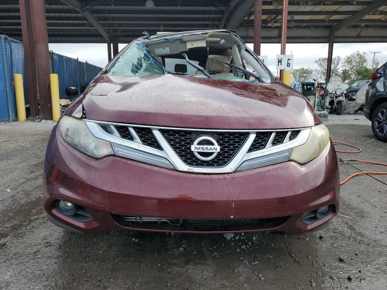 2012 Nissan Murano VIN JN8AZ1MU6CW118539 Copart auction photo, rollover damage thumbnail 5