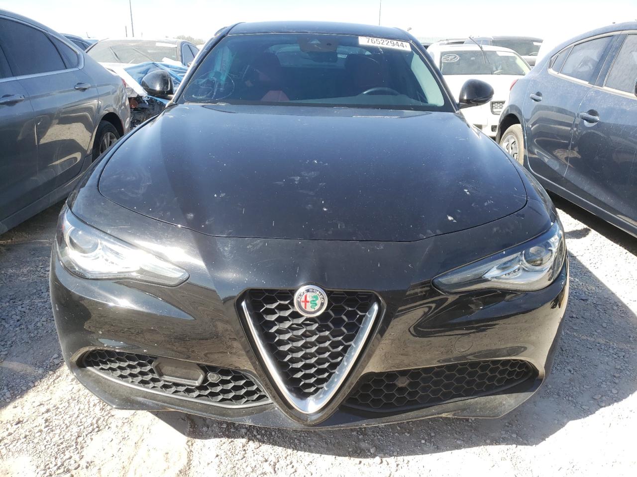 2021 Alfa Romeo Giulia VIN ZARFAMAN1M7639337 Copart auction photo, side / front end damage thumbnail 5