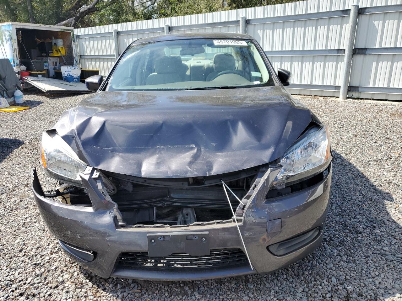 2014 Nissan Sentra VIN 3N1AB7AP9EY230350 Copart auction photo, front end / side damage thumbnail 5