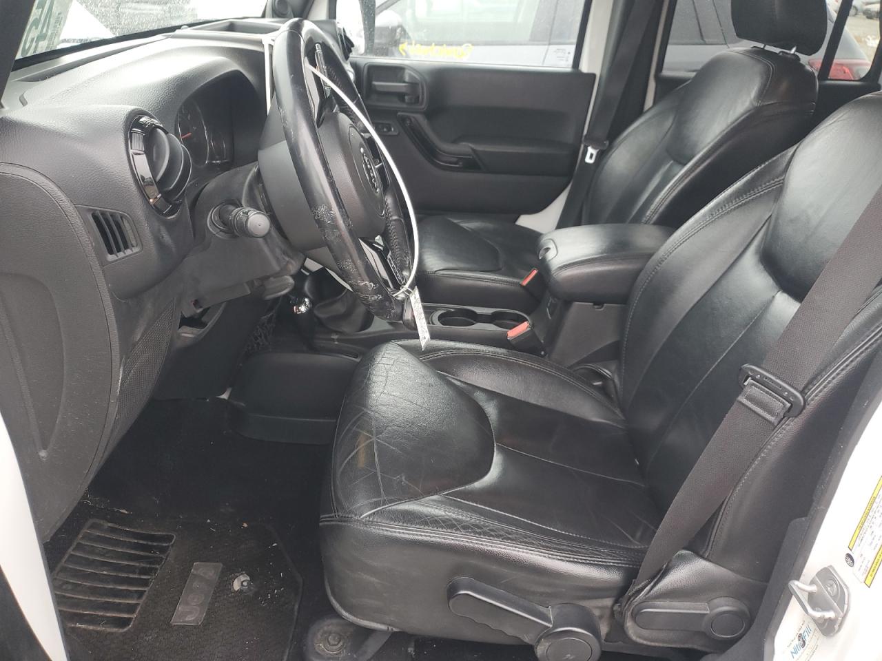 2014 Jeep Wrangler VIN 1C4BJWEG6EL283010 Copart auction photo, side / rear end damage thumbnail 7
