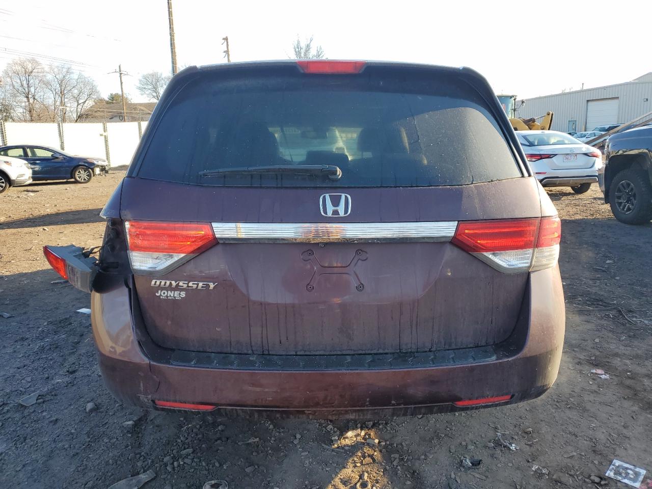 2014 Honda Odyssey VIN 5FNRL5H64EB049957 Copart auction photo, front end / rear end damage thumbnail 6