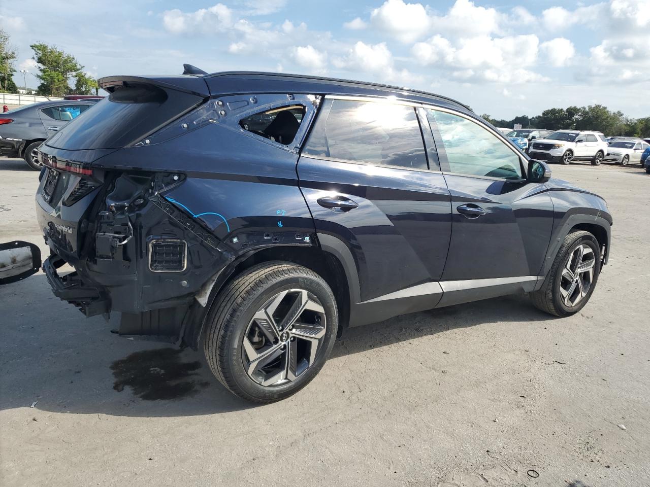 2022 Hyundai Tucson VIN KM8JECA18NU029109 Copart auction photo, all over damage thumbnail 3