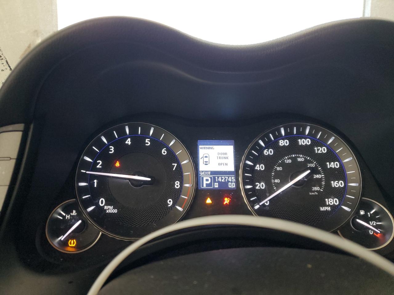 2012 Infiniti M VIN JN1BY1AP8CM333985 Copart auction photo, rear end / front end damage thumbnail 9