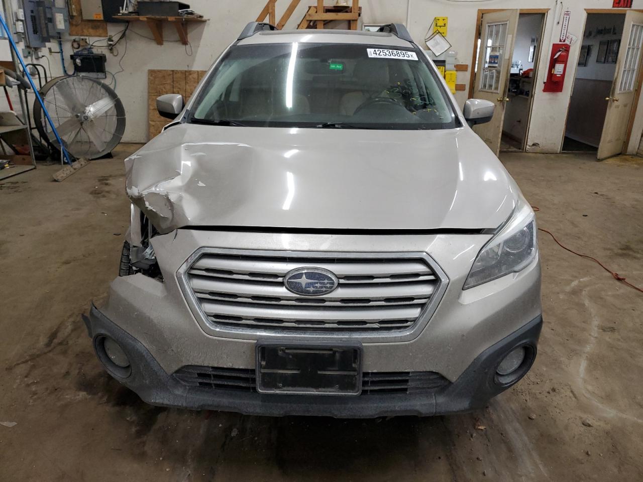 2016 Subaru Outback VIN 4S4BSADCXG3343495 Copart auction photo, front end / side damage thumbnail 5