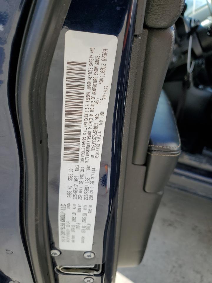 2015 Jeep Grand Cherokee VIN 1C4PJMCS7FW594835 Copart auction photo, side damage thumbnail 13