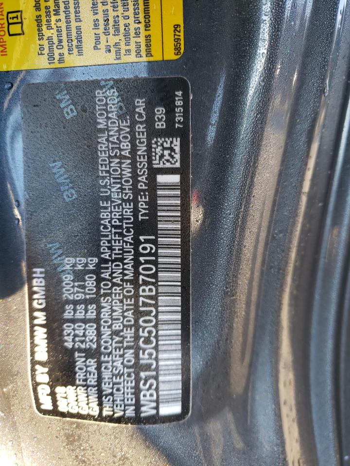 2018 BMW M2 VIN WBS1J5C50J7B70191 Copart auction photo, all over damage thumbnail 14