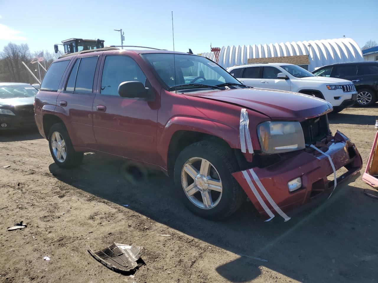 2008 Chevrolet TrailBlazer VIN 1GNDT13S082186108 Copart auction photo, front end damage thumbnail 4