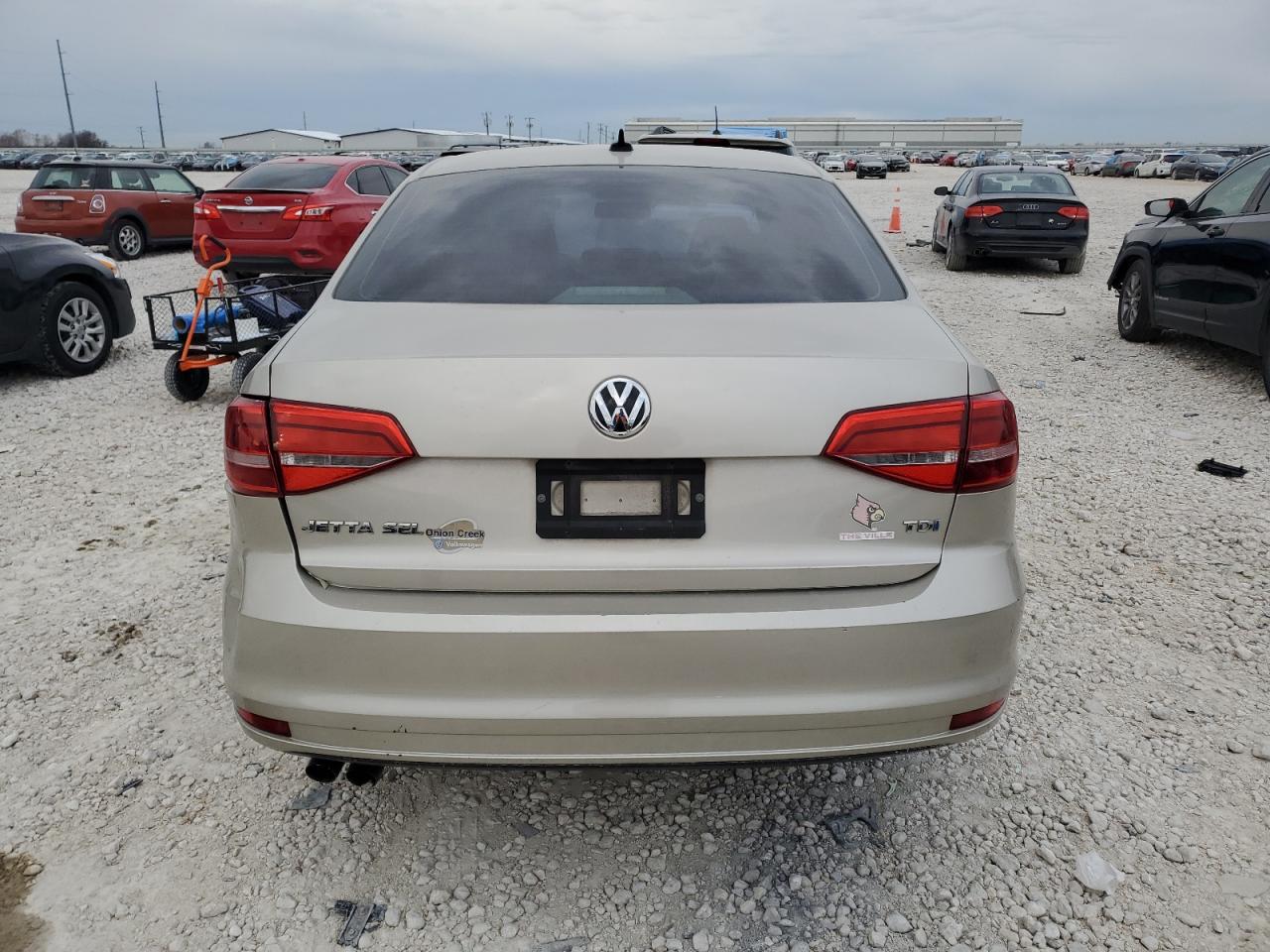 2015 Volkswagen Jetta VIN 3VWLA7AJ9FM346075 Copart auction photo, rear end damage thumbnail 6
