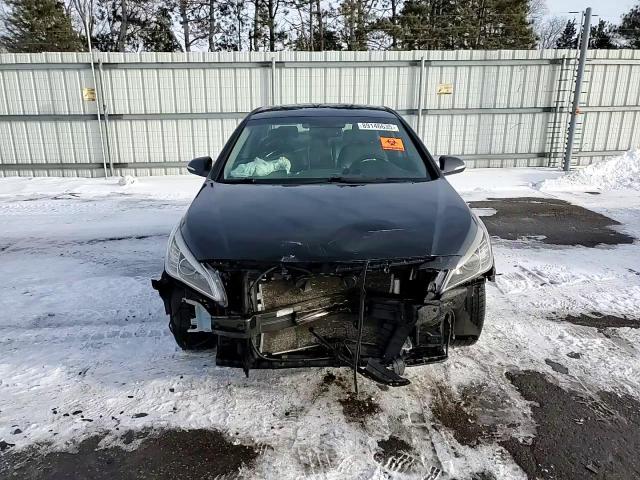 2015 Hyundai Sonata VIN 5NPE34AF9FH210390 Copart auction photo, front end / hail damage thumbnail 11