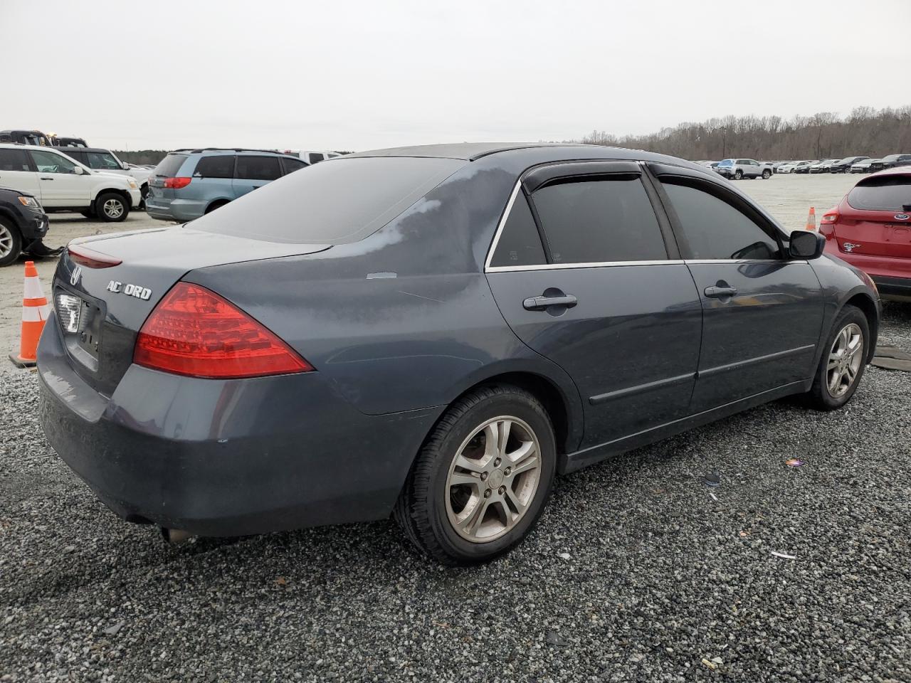 2007 Honda Accord VIN 1HGCM56387A216443 Copart auction photo, side damage thumbnail 3