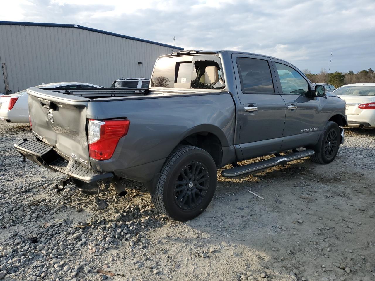 2018 Nissan Titan VIN 1N6AA1E59JN537690 Copart auction photo, front end / rear end damage thumbnail 3
