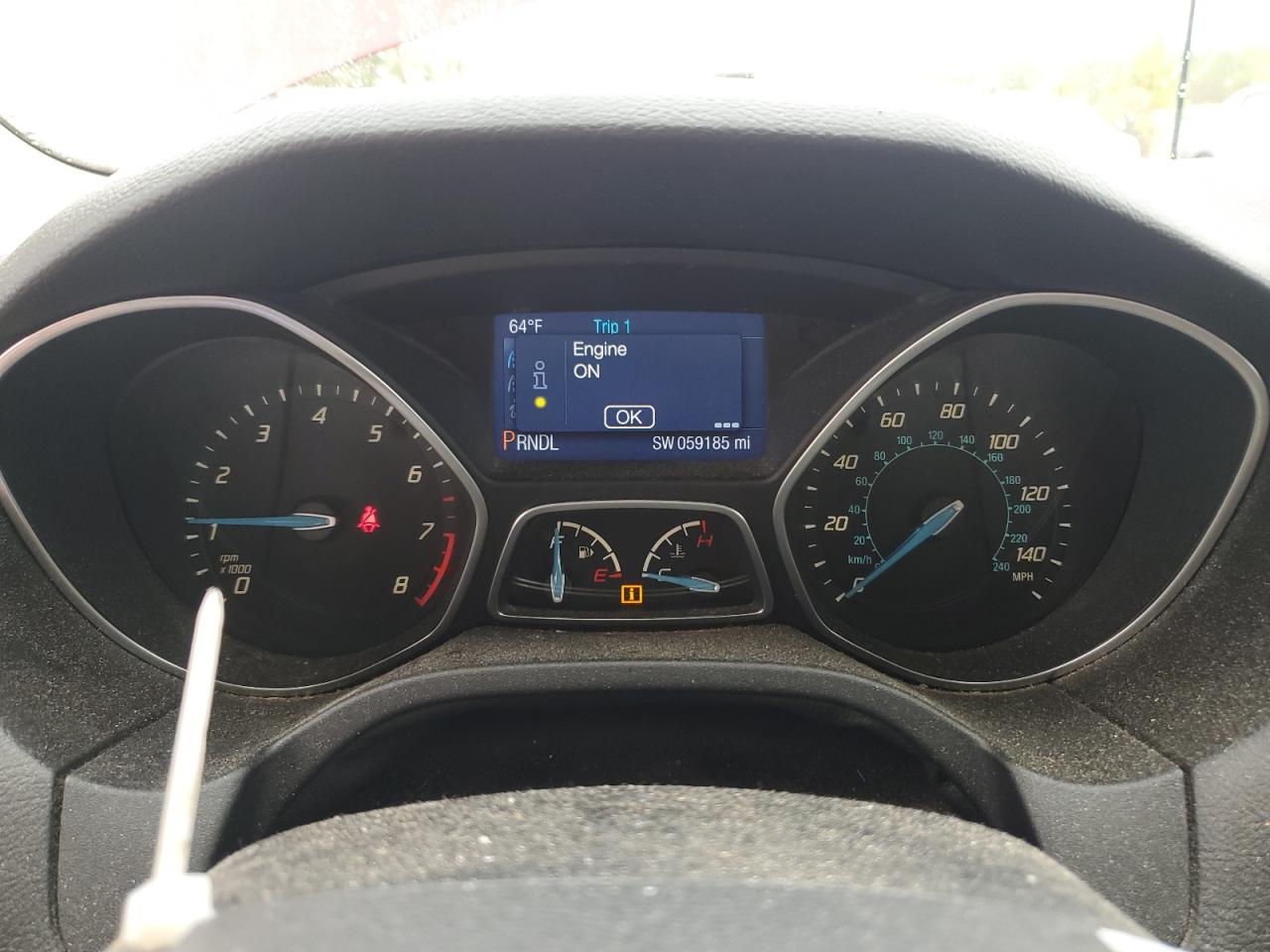 2014 Ford Focus VIN 1FADP3F22EL134947 Copart auction photo, minor dent/scratches damage thumbnail 9