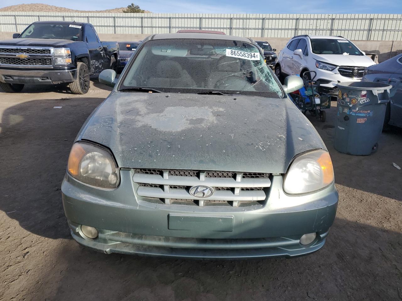 2003 Hyundai Accent VIN KMHCG35CX3U242848 Copart auction photo, all over damage thumbnail 5