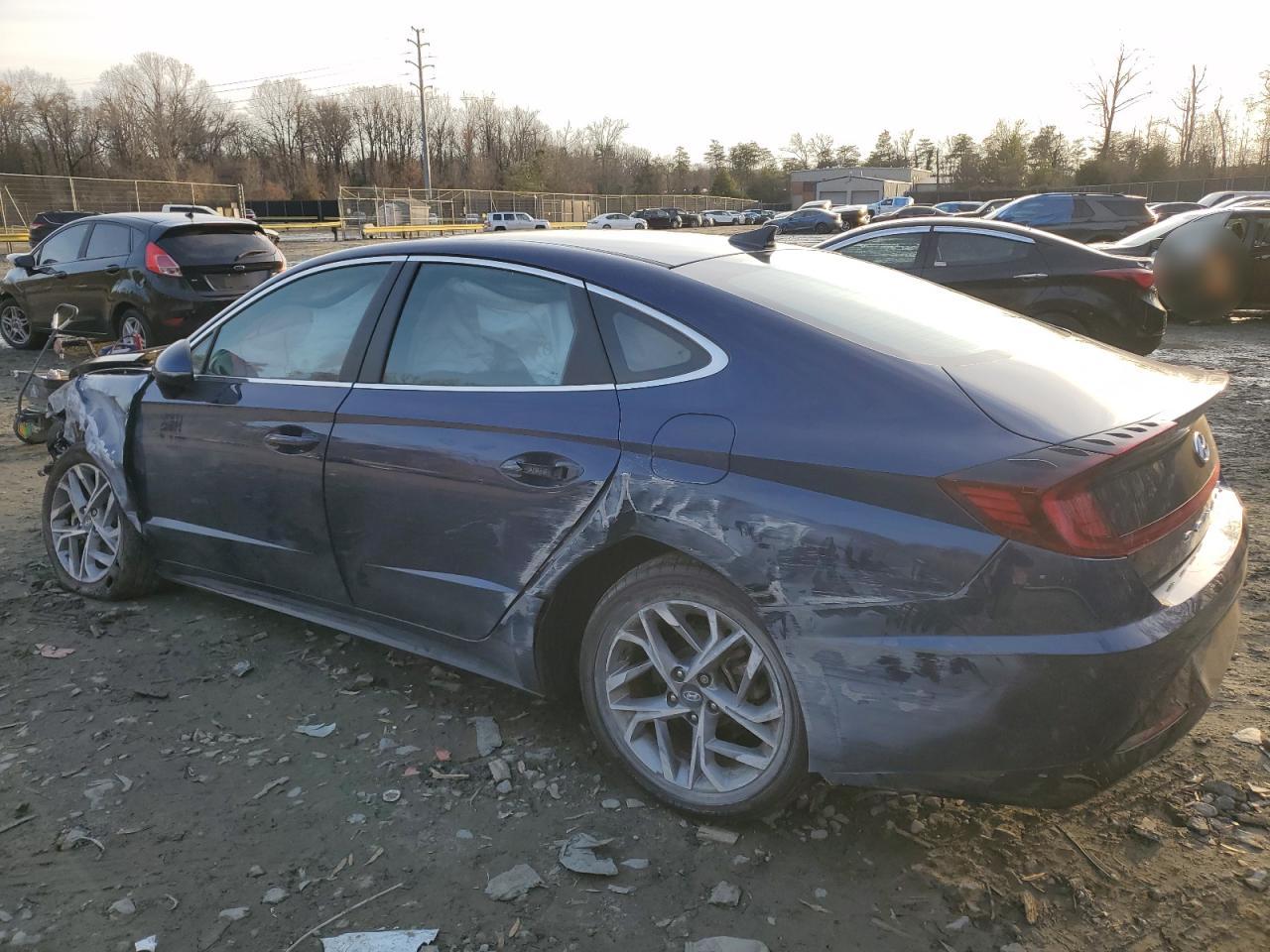 2020 Hyundai Sonata VIN 5NPEL4JA3LH039913 Copart auction photo, all over / undercarriage damage thumbnail 2