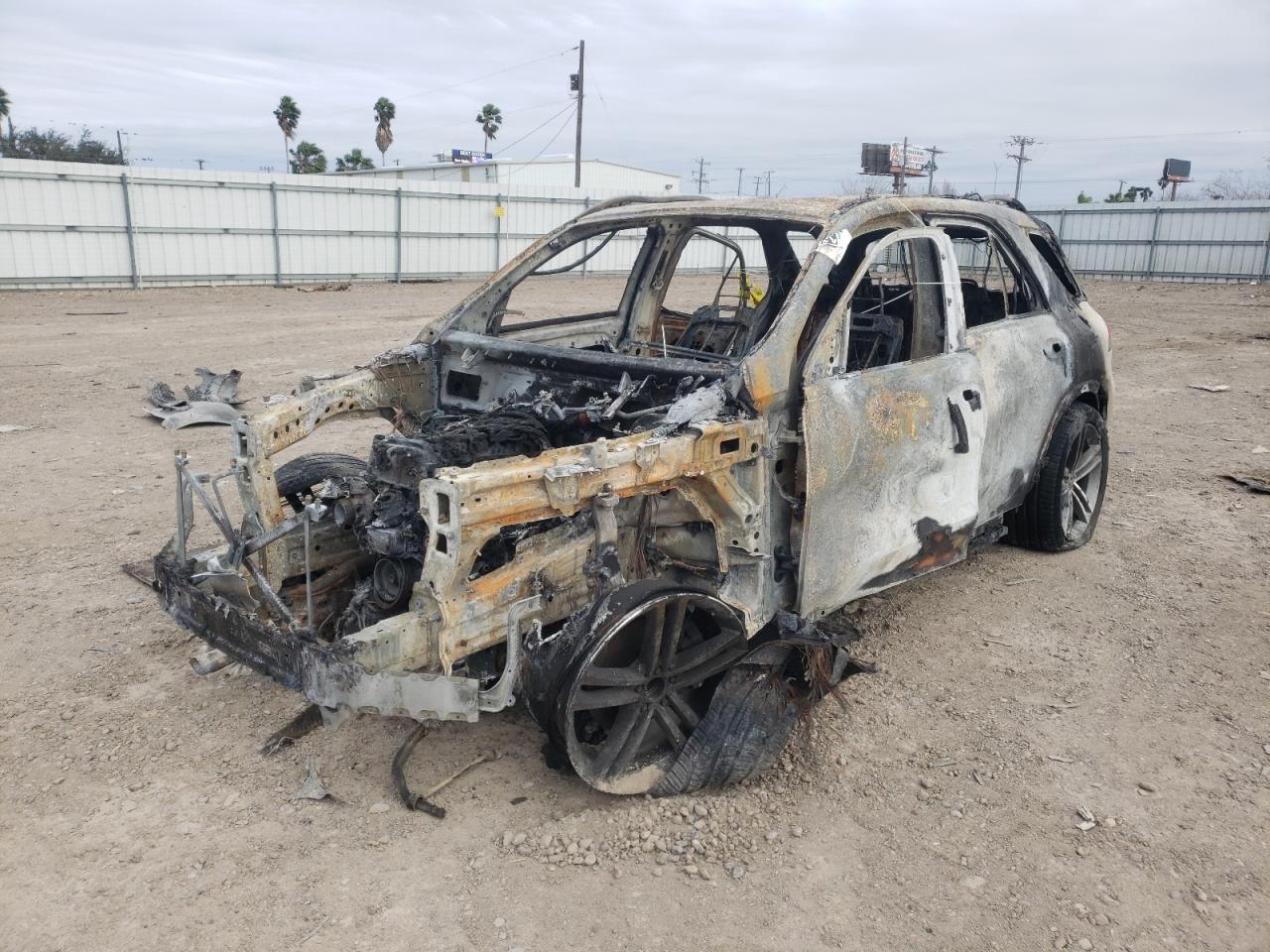 2022 Mercedes-Benz GLE VIN 4JGFB4JB4NA584511 Copart auction photo, burn / all over damage thumbnail 2